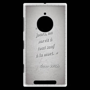 Coque Nokia Lumia 830 Survie mort Gris Citation Oscar Wilde