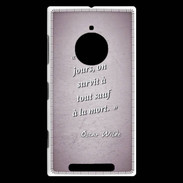 Coque Nokia Lumia 830 Survie mort Rose Citation Oscar Wilde