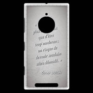 Coque Nokia Lumia 830 Trop moderne Gris Citation Oscar Wilde
