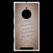 Coque Nokia Lumia 830 Trop moderne Rouge Citation Oscar Wilde