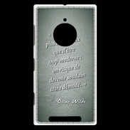 Coque Nokia Lumia 830 Trop moderne Vert Citation Oscar Wilde