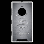 Coque Nokia Lumia 830 Vérité pure Noir Citation Oscar Wilde