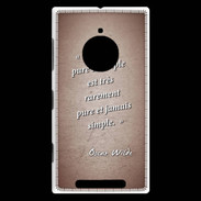 Coque Nokia Lumia 830 Vérité pure Rouge Citation Oscar Wilde