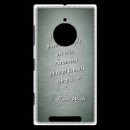Coque Nokia Lumia 830 Vérité pure Vert Citation Oscar Wilde