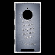 Coque Nokia Lumia 830 Ame nait Bleu Citation Oscar Wilde