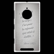 Coque Nokia Lumia 830 Ame nait Gris Citation Oscar Wilde