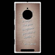 Coque Nokia Lumia 830 Ame nait Rouge Citation Oscar Wilde