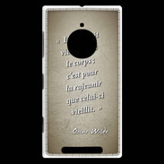 Coque Nokia Lumia 830 Ame nait Sepia Citation Oscar Wilde