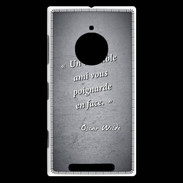 Coque Nokia Lumia 830 Ami poignardée Noir Citation Oscar Wilde
