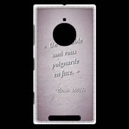 Coque Nokia Lumia 830 Ami poignardée Rose Citation Oscar Wilde