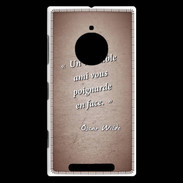 Coque Nokia Lumia 830 Ami poignardée Rouge Citation Oscar Wilde
