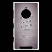 Coque Nokia Lumia 830 Ami poignardée Violet Citation Oscar Wilde