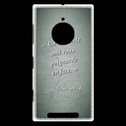 Coque Nokia Lumia 830 Ami poignardée Vert Citation Oscar Wilde