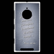 Coque Nokia Lumia 830 Avis gens Bleu Citation Oscar Wilde