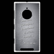 Coque Nokia Lumia 830 Avis gens Noir Citation Oscar Wilde