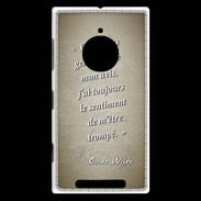 Coque Nokia Lumia 830 Avis gens Sepia Citation Oscar Wilde