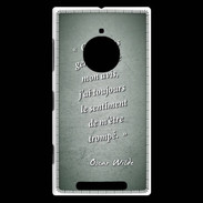 Coque Nokia Lumia 830 Avis gens Vert Citation Oscar Wilde