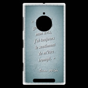 Coque Nokia Lumia 830 Avis gens Turquoise Citation Oscar Wilde