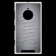 Coque Nokia Lumia 830 Bons heureux Noir Citation Oscar Wilde