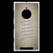 Coque Nokia Lumia 830 Bons heureux Sepia Citation Oscar Wilde
