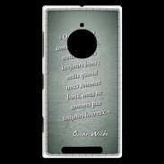 Coque Nokia Lumia 830 Bons heureux Vert Citation Oscar Wilde