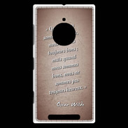 Coque Nokia Lumia 830 Bons heureux Rouge Citation Oscar Wilde