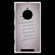 Coque Nokia Lumia 830 Bons heureux Rose Citation Oscar Wilde