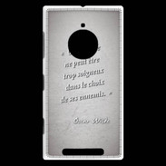 Coque Nokia Lumia 830 Choix ennemis Gris Citation Oscar Wilde