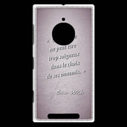 Coque Nokia Lumia 830 Choix ennemis Rose Citation Oscar Wilde