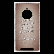 Coque Nokia Lumia 830 Choix ennemis Rouge Citation Oscar Wilde
