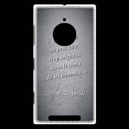 Coque Nokia Lumia 830 Choix ennemis Noir Citation Oscar Wilde