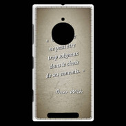 Coque Nokia Lumia 830 Choix ennemis Sepia Citation Oscar Wilde