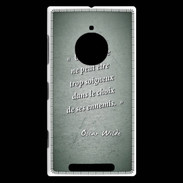 Coque Nokia Lumia 830 Choix ennemis Vert Citation Oscar Wilde