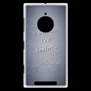 Coque Nokia Lumia 830 Définir Bleu Citation Oscar Wilde