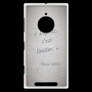 Coque Nokia Lumia 830 Définir Gris Citation Oscar Wilde