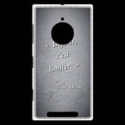 Coque Nokia Lumia 830 Définir Noir Citation Oscar Wilde