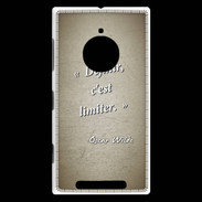 Coque Nokia Lumia 830 Définir Sepia Citation Oscar Wilde