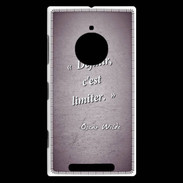 Coque Nokia Lumia 830 Définir Violet Citation Oscar Wilde