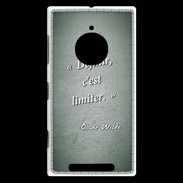 Coque Nokia Lumia 830 Définir Vert Citation Oscar Wilde