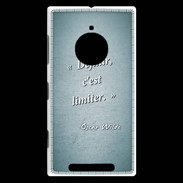 Coque Nokia Lumia 830 Définir Turquoise Citation Oscar Wilde