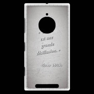 Coque Nokia Lumia 830 Désillusion vie Gris Citation Oscar Wilde