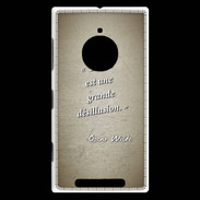 Coque Nokia Lumia 830 Désillusion vie Sepia Citation Oscar Wilde