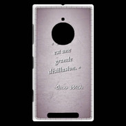Coque Nokia Lumia 830 Désillusion vie Rose Citation Oscar Wilde