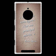 Coque Nokia Lumia 830 Emotion égarée Rouge Citation Oscar Wilde