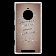 Coque Nokia Lumia 830 Incertitude amour Rouge Citation Oscar Wilde