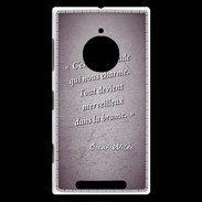 Coque Nokia Lumia 830 Incertitude amour Violet Citation Oscar Wilde