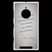 Coque Nokia Lumia 830 Incertitude Gris Citation Oscar Wilde