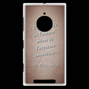 Coque Nokia Lumia 830 Incertitude Rouge Citation Oscar Wilde