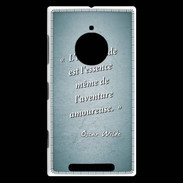 Coque Nokia Lumia 830 Incertitude Turquoise Citation Oscar Wilde