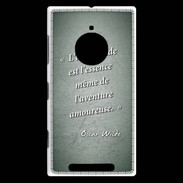 Coque Nokia Lumia 830 Incertitude Vert Citation Oscar Wilde